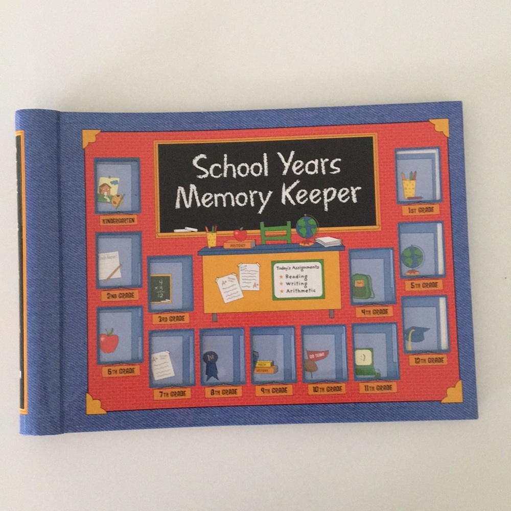 New School Years Memory Keeper Book Scrapbook K-12